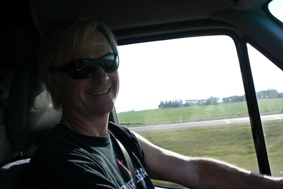 On the road in Cedar Falls